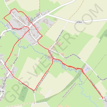 Itinéraire kt86a, distance, dénivelé, altitude, carte, profil, trace GPS