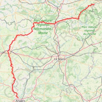 Itinéraire Rue_de_la_Gare,_Avrillé,_France-Saint-Victor-sur-Avre,_France, distance, dénivelé, altitude, carte, profil, trace GPS