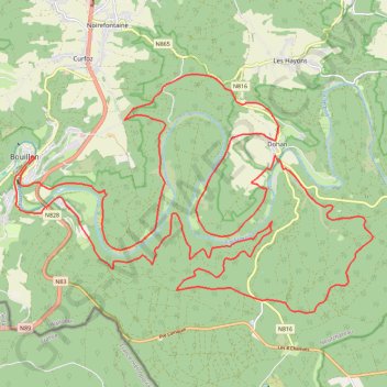 Itinéraire VTT du Grand Raid Godefroid 40 km, distance, dénivelé, altitude, carte, profil, trace GPS