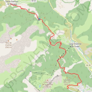 Itinéraire Raid-4J 4°Jour - Auron, distance, dénivelé, altitude, carte, profil, trace GPS