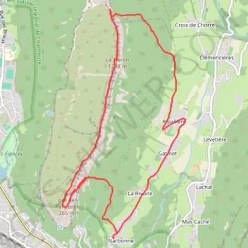 Itinéraire Aretes du Néron (Chartreuse), distance, dénivelé, altitude, carte, profil, trace GPS