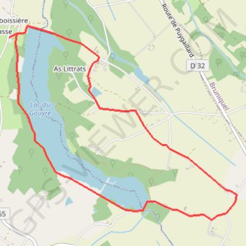 Itinéraire Rando lac du gouyre, distance, dénivelé, altitude, carte, profil, trace GPS