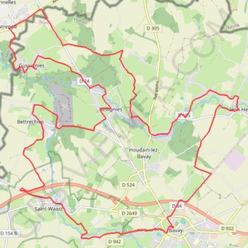 Itinéraire Les carrières du Bavaisis, distance, dénivelé, altitude, carte, profil, trace GPS