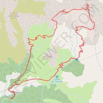 Itinéraire Pointe de Confolant / Confolens, distance, dénivelé, altitude, carte, profil, trace GPS