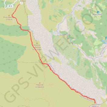 Itinéraire Le Grand Benaré, distance, dénivelé, altitude, carte, profil, trace GPS