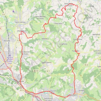 Itinéraire tuiles60, distance, dénivelé, altitude, carte, profil, trace GPS