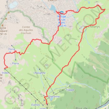 Itinéraire Lac Blanc et Lacs des Cheserys, distance, dénivelé, altitude, carte, profil, trace GPS