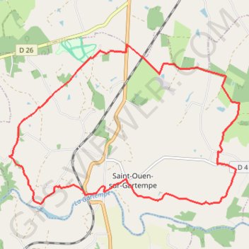 Itinéraire Circuit le bredet do cro do loup - Saint-Ouen-sur-Gartempe, distance, dénivelé, altitude, carte, profil, trace GPS