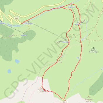 Itinéraire Pic de Tarbésou, distance, dénivelé, altitude, carte, profil, trace GPS