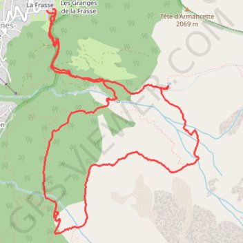 Itinéraire Lac et combe d'Armancette, distance, dénivelé, altitude, carte, profil, trace GPS