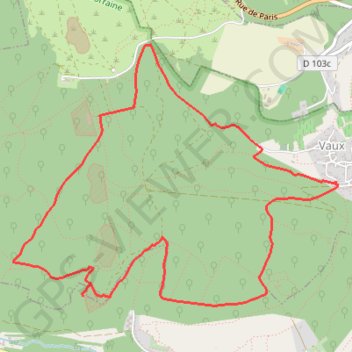 Itinéraire Vaux - Bois-la-Dame - Marival, distance, dénivelé, altitude, carte, profil, trace GPS