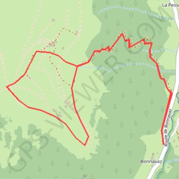 Itinéraire Samoëns, Les chalets d'Uble au départ de Bonnavaz, distance, dénivelé, altitude, carte, profil, trace GPS