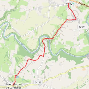 Itinéraire 0 - 3.virey_st_martin_de_landelles-17338174-1784653587-924, distance, dénivelé, altitude, carte, profil, trace GPS