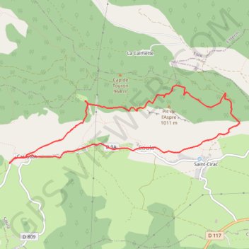 Itinéraire Le sentier des Dolomies - Caraybat - Soula, distance, dénivelé, altitude, carte, profil, trace GPS