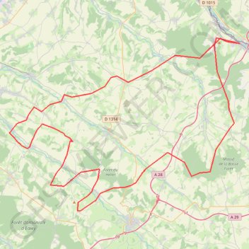 Itinéraire bresle 130, distance, dénivelé, altitude, carte, profil, trace GPS