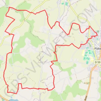 Itinéraire Plabennec, distance, dénivelé, altitude, carte, profil, trace GPS