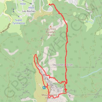 Itinéraire Moucherotte Face Est, distance, dénivelé, altitude, carte, profil, trace GPS