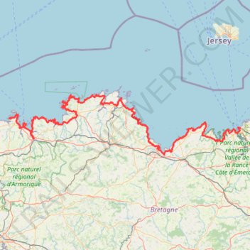 Itinéraire Du Mont-Saint-Michel à Morlaix, distance, dénivelé, altitude, carte, profil, trace GPS
