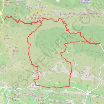 Itinéraire Beaume Brignole Destet, distance, dénivelé, altitude, carte, profil, trace GPS
