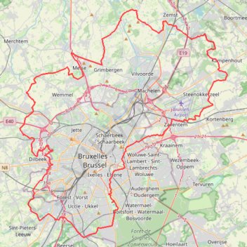 Itinéraire BBB 19/11 on GPSies.com, distance, dénivelé, altitude, carte, profil, trace GPS