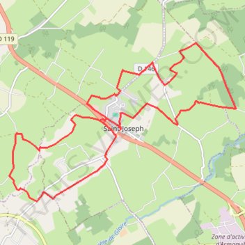 Itinéraire 1 - 2025-02-25_2070439295_17Km LPSG, distance, dénivelé, altitude, carte, profil, trace GPS