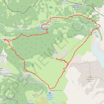 Itinéraire Mont Vorassay, distance, dénivelé, altitude, carte, profil, trace GPS