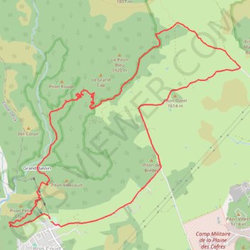Itinéraire Bois Court - Grand Bassin - Bois Court par Mollaret, distance, dénivelé, altitude, carte, profil, trace GPS