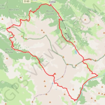 Itinéraire Pic N de la Font Sancte, distance, dénivelé, altitude, carte, profil, trace GPS