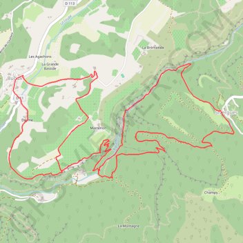 Itinéraire Circuit de l'Aigue Brun - Buoux, distance, dénivelé, altitude, carte, profil, trace GPS