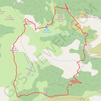 Itinéraire Pic de Bentaillole, distance, dénivelé, altitude, carte, profil, trace GPS