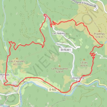 Itinéraire Les Nières et ses anciennes découvertes de houille, distance, dénivelé, altitude, carte, profil, trace GPS
