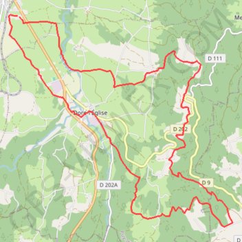 Itinéraire Arlanc - Dore - Le Montbrichet, distance, dénivelé, altitude, carte, profil, trace GPS