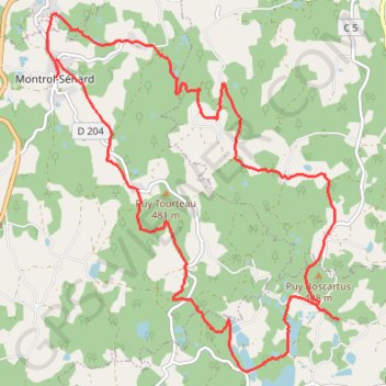 Itinéraire Espace VTT-FFC des Monts de Blond - Circuit N° 16 : Le Bois d'Arthur - 36170 - UtagawaVTT.com, distance, dénivelé, altitude, carte, profil, trace GPS