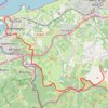 Itinéraire Hendaye - Olhette, distance, dénivelé, altitude, carte, profil, trace GPS