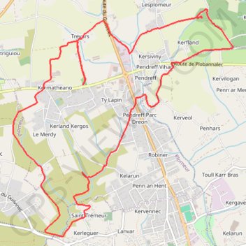 Itinéraire Penquer ar Bloaz, distance, dénivelé, altitude, carte, profil, trace GPS