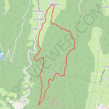 Itinéraire La Bonnetière La Croix Chabaud, distance, dénivelé, altitude, carte, profil, trace GPS