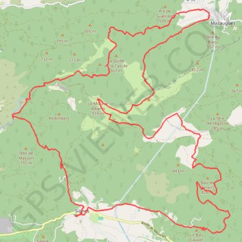 Itinéraire Le Mourré d'Agnis, distance, dénivelé, altitude, carte, profil, trace GPS