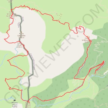 Itinéraire Pic de Gabedaille, distance, dénivelé, altitude, carte, profil, trace GPS