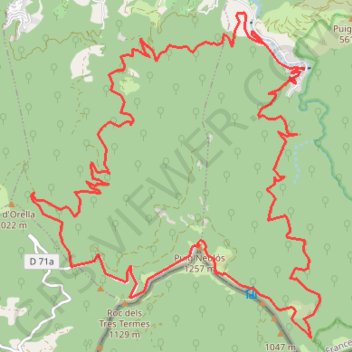 Itinéraire La vallée heureuse, distance, dénivelé, altitude, carte, profil, trace GPS