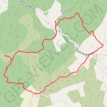 Itinéraire Bessas - Col de Serre, distance, dénivelé, altitude, carte, profil, trace GPS