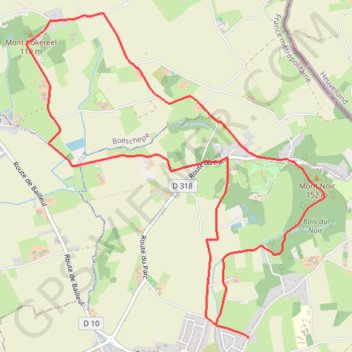 Itinéraire Mont Blanchisserie, distance, dénivelé, altitude, carte, profil, trace GPS
