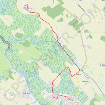 Itinéraire Les Grillons - Montsanson, distance, dénivelé, altitude, carte, profil, trace GPS