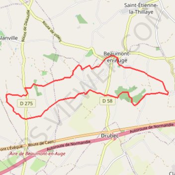 Itinéraire Beaumont, distance, dénivelé, altitude, carte, profil, trace GPS
