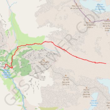 Itinéraire Vallon de bonne pierre, retour, distance, dénivelé, altitude, carte, profil, trace GPS