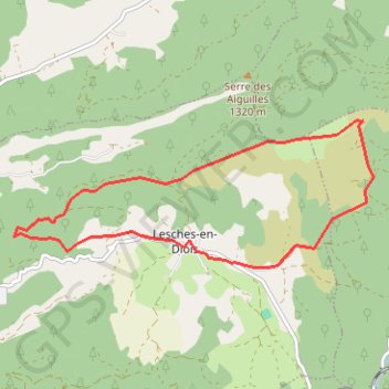 Itinéraire Cretes Montagne du Puy, distance, dénivelé, altitude, carte, profil, trace GPS