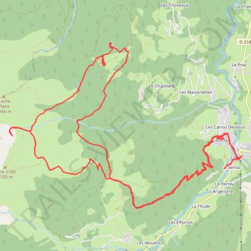 Itinéraire Beaufort Randonnée, distance, dénivelé, altitude, carte, profil, trace GPS