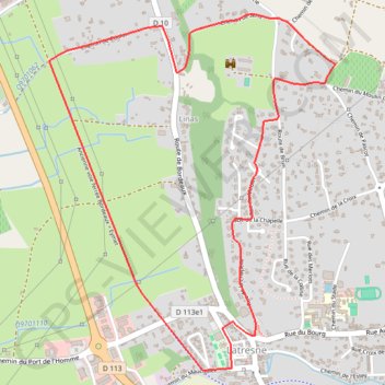 Itinéraire Circuit de Saint-Pantaléon - Latresne, distance, dénivelé, altitude, carte, profil, trace GPS