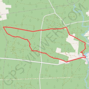 Itinéraire Brocas - Boucle de Champoou, distance, dénivelé, altitude, carte, profil, trace GPS