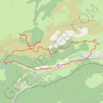 Itinéraire Le ruisseau de Pierre Taillade, distance, dénivelé, altitude, carte, profil, trace GPS