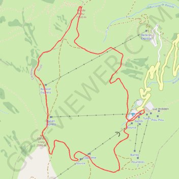 Itinéraire T123, distance, dénivelé, altitude, carte, profil, trace GPS